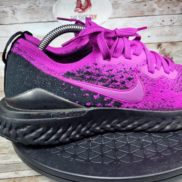 Nike Epic React Flyknit 2 Sneakers Men's Size 11 Purple Athletic Running Shoes - Picture 4 of 14